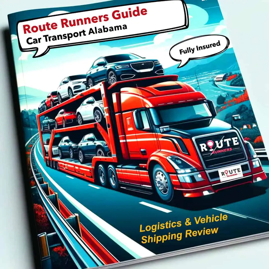 Cover of Alabama Car Shipping Magazine by Route Runners Auto Transport