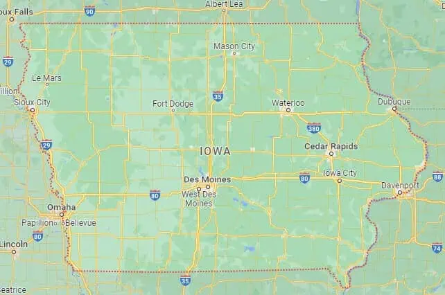 Car Shipping Route Map Cedar Rapids