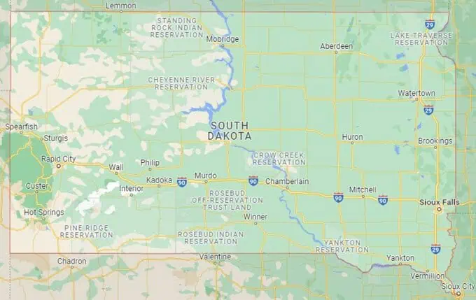 Car Shipping Route Map Sioux Falls